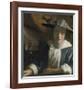 Girl with a Flute-Jan Vermeer-Framed Premium Giclee Print