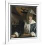 Girl with a Flute-Jan Vermeer-Framed Premium Giclee Print