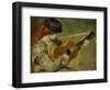 Girl with a Guitar, 1897-Pierre-Auguste Renoir-Framed Giclee Print