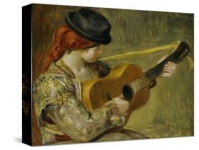 Girl with a Guitar, 1897-Pierre-Auguste Renoir-Stretched Canvas