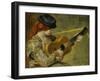 Girl with a Guitar, 1897-Pierre-Auguste Renoir-Framed Giclee Print