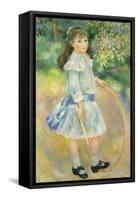 Girl with a Hoop, 1885-Pierre-Auguste Renoir-Framed Stretched Canvas