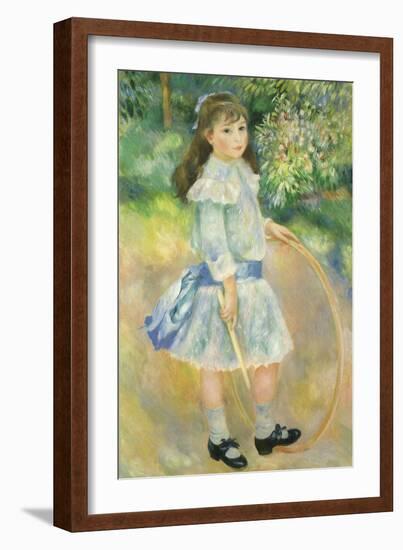 Girl with a Hoop, 1885-Pierre-Auguste Renoir-Framed Giclee Print