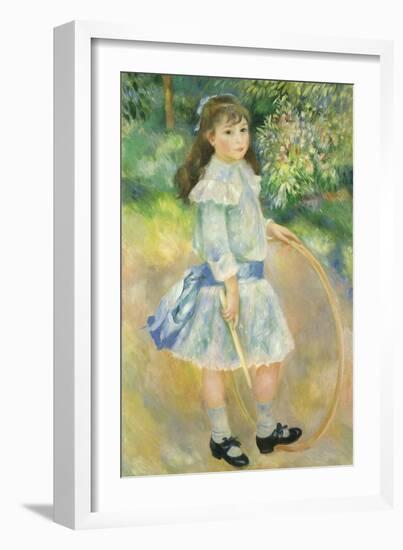 Girl with a Hoop, 1885-Pierre-Auguste Renoir-Framed Giclee Print