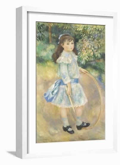 Girl with a Hoop, 1885-Pierre-Auguste Renoir-Framed Giclee Print