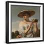 Girl with a Large Hat, 1645-1648-Caesar Boëtius van Everdingen-Framed Giclee Print