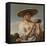 Girl with a Large Hat, 1645-1648-Caesar Boëtius van Everdingen-Framed Stretched Canvas