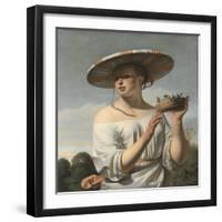 Girl with a Large Hat-Cesar Van Everdingen-Framed Giclee Print