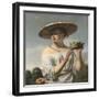 Girl with a Large Hat-Cesar Van Everdingen-Framed Giclee Print