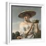 Girl with a Large Hat-Cesar Van Everdingen-Framed Giclee Print