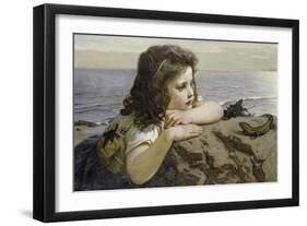 Girl with a Lizard, 1884-Ernst Stückelberg-Framed Giclee Print