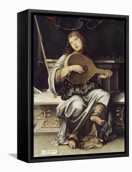 Girl with a Lute-Francesco Francia-Framed Stretched Canvas