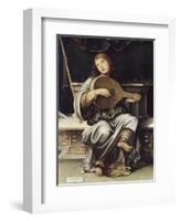 Girl with a Lute-Francesco Francia-Framed Giclee Print