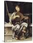 Girl with a Lute-Francesco Francia-Stretched Canvas