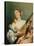 Girl with a Mandolin, 1755-60-Giovanni Battista Tiepolo-Stretched Canvas