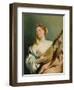 Girl with a Mandolin, 1755-60-Giovanni Battista Tiepolo-Framed Premium Giclee Print