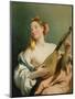 Girl with a Mandolin, 1755-60-Giovanni Battista Tiepolo-Mounted Premium Giclee Print