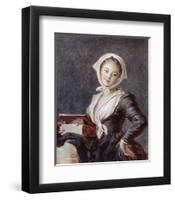 Girl with a Marmot-Jean-Honoré Fragonard-Framed Collectable Print