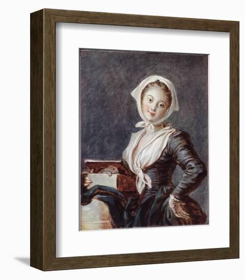 Girl with a Marmot-Jean-Honoré Fragonard-Framed Collectable Print