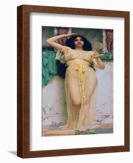 Girl with a Mirror, 1892-John William Godward-Framed Giclee Print