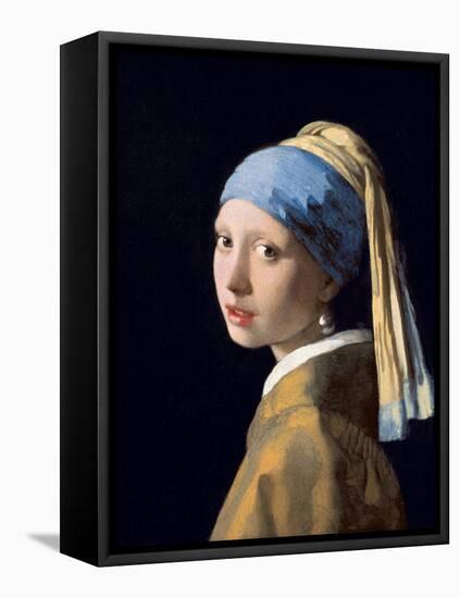 Girl with a Pearl Earring, C.1665-6-Johannes Vermeer-Framed Stretched Canvas