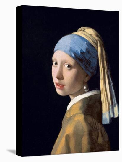 Girl with a Pearl Earring, C.1665-6-Johannes Vermeer-Stretched Canvas