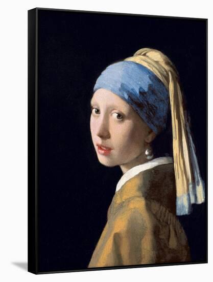 Girl with a Pearl Earring, C.1665-6-Johannes Vermeer-Framed Stretched Canvas