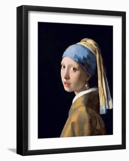 Girl with a Pearl Earring, C.1665-6-Johannes Vermeer-Framed Premium Giclee Print