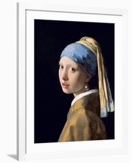 Girl with a Pearl Earring, C.1665-6-Johannes Vermeer-Framed Giclee Print