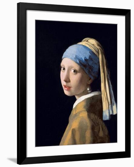 Girl with a Pearl Earring, C.1665-6-Johannes Vermeer-Framed Giclee Print