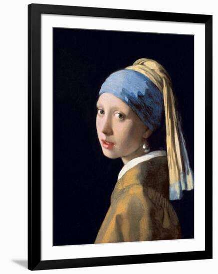 Girl with a Pearl Earring, C.1665-6-Johannes Vermeer-Framed Giclee Print