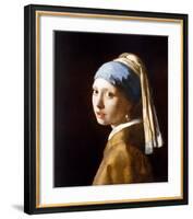 Girl with a Pearl Earring-Johannes Vermeer-Framed Art Print