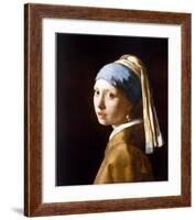 Girl with a Pearl Earring-Johannes Vermeer-Framed Art Print