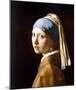 Girl with a Pearl Earring-Johannes Vermeer-Mounted Art Print