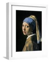 Girl with a Pearl Earring-Johannes Vermeer-Framed Art Print