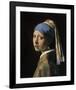 Girl with a Pearl Earring-Johannes Vermeer-Framed Art Print