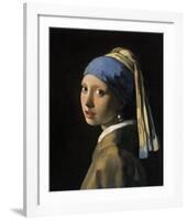 Girl with a Pearl Earring-Johannes Vermeer-Framed Art Print