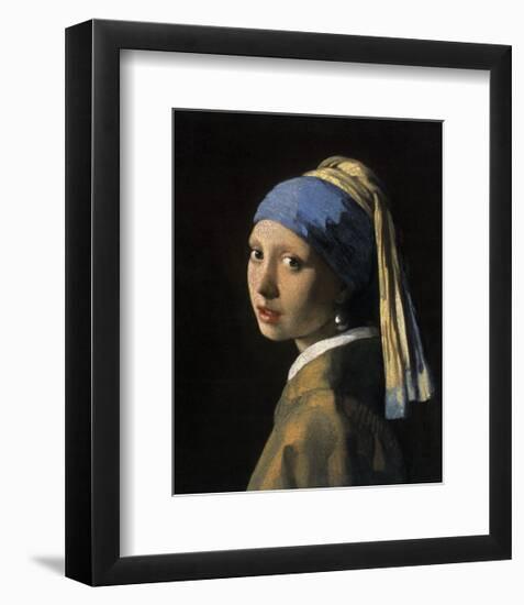 Girl with a Pearl Earring-Johannes Vermeer-Framed Giclee Print