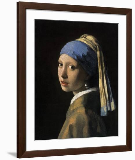 Girl with a Pearl Earring-Johannes Vermeer-Framed Giclee Print