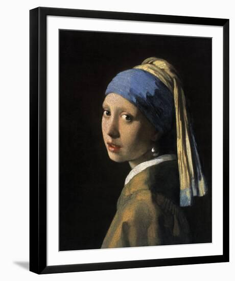 Girl with a Pearl Earring-Johannes Vermeer-Framed Giclee Print