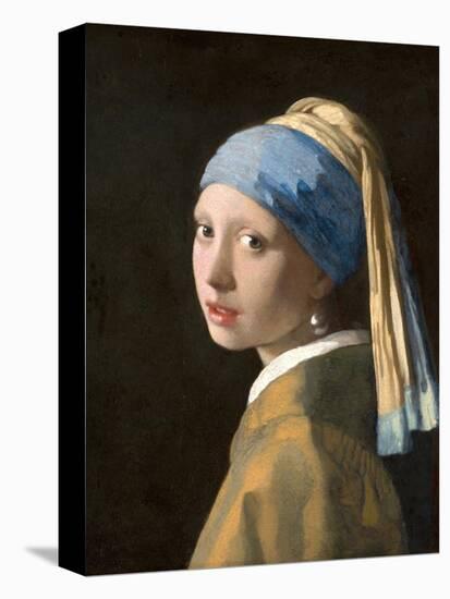 Girl with a Pearl Earring-Johannes Vermeer-Stretched Canvas