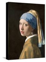 Girl with a Pearl Earring-Johannes Vermeer-Stretched Canvas