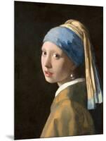 Girl with a Pearl Earring-Johannes Vermeer-Mounted Art Print