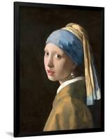 Girl with a Pearl Earring-Johannes Vermeer-Framed Art Print