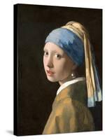 Girl with a Pearl Earring-Johannes Vermeer-Stretched Canvas