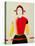 Girl with a Pole (Oil)-Kasimir Malevich-Stretched Canvas