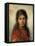 Girl with a Red Shawl-Alexei Alexevich Harlamoff-Framed Stretched Canvas