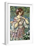 Girl with a Rose, 1901-Charles Guerin-Framed Giclee Print