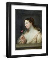 Girl with a Rose-Guido Reni-Framed Giclee Print