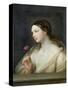 Girl with a Rose-Guido Reni-Stretched Canvas
